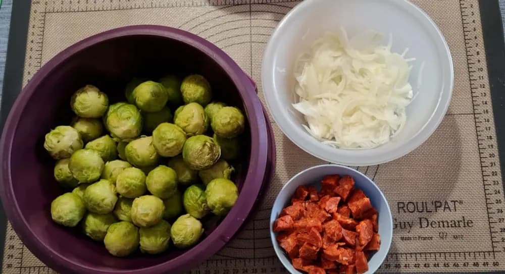 Image Aiguillettes de Poulet et Choux de Bruxelles au Chorizo 10