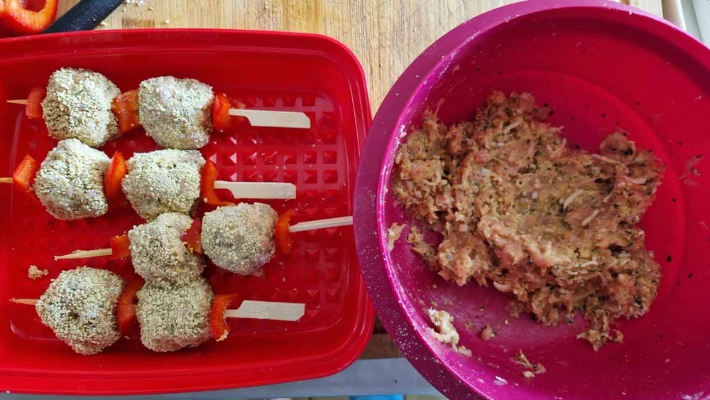 Image Brochettes de Boulettes de Poulet 11