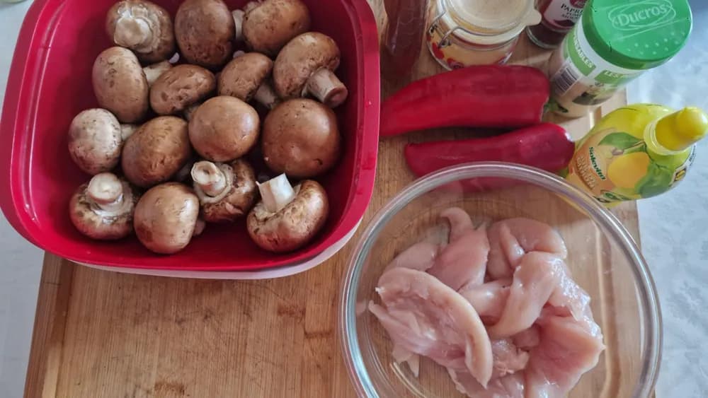 Image Brochettes de Poulet et Champignons à l’Ail 2