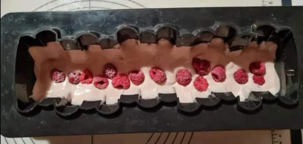 Image Bûche Framboise Chocolat Blanc 42