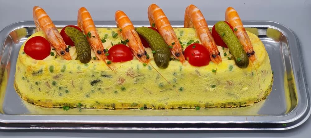 Image Bûche Printanière aux Petits Légumes