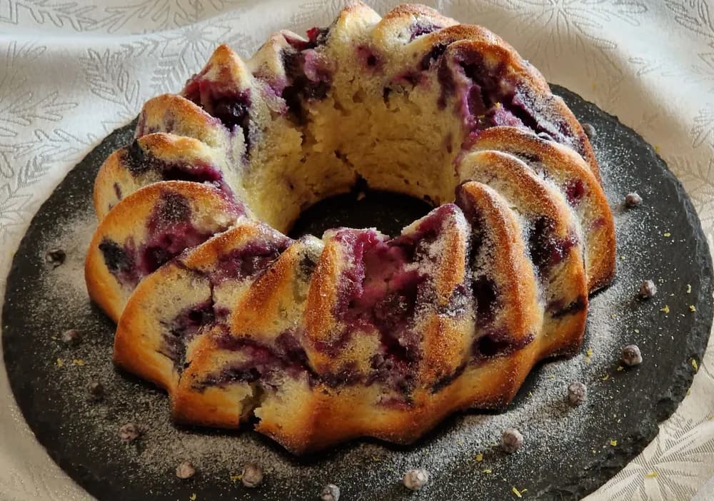 Image principale Cake Moelleux Myrtilles Citron