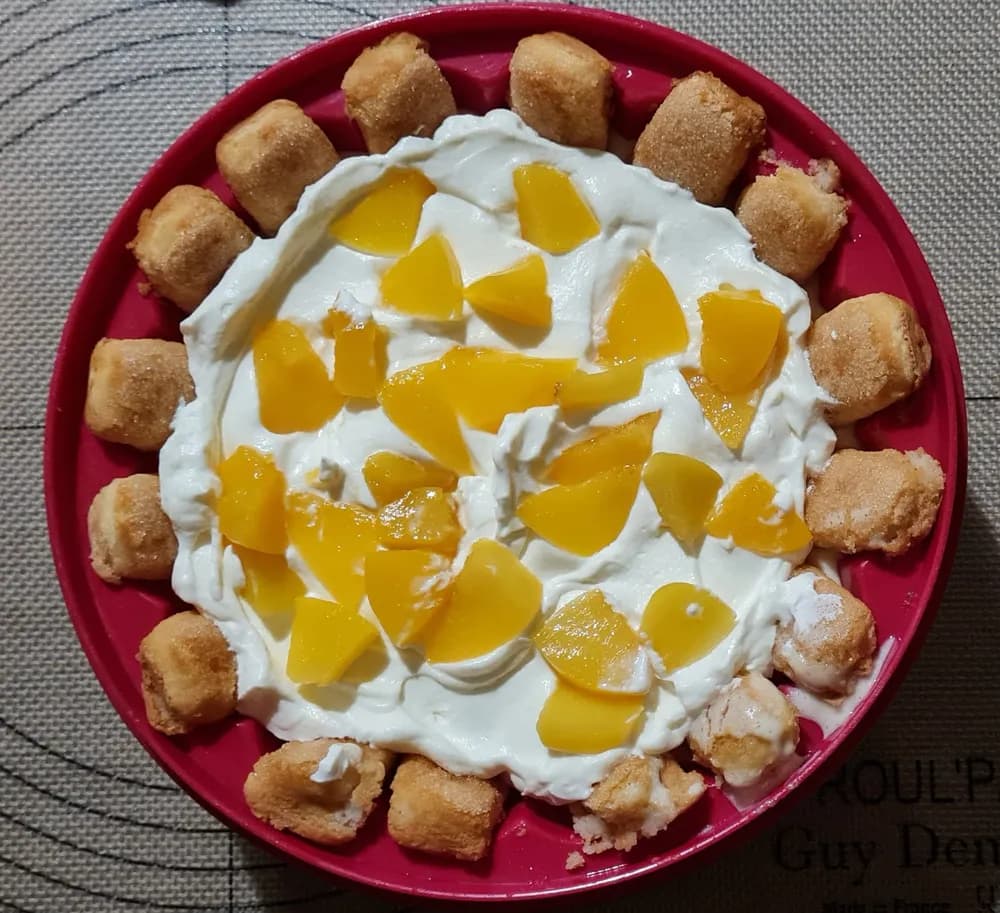 Image Charlotte aux Pêches Chantilly Mascarpone 20