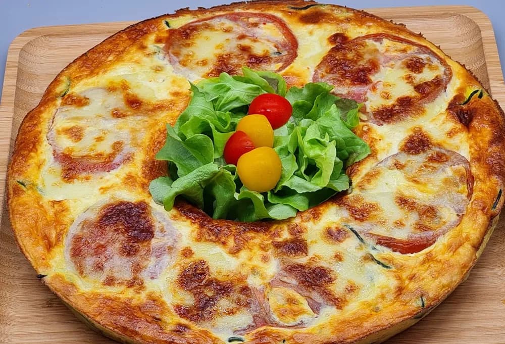 Image principale Clafoutis Courgette Tomate Mozzarella