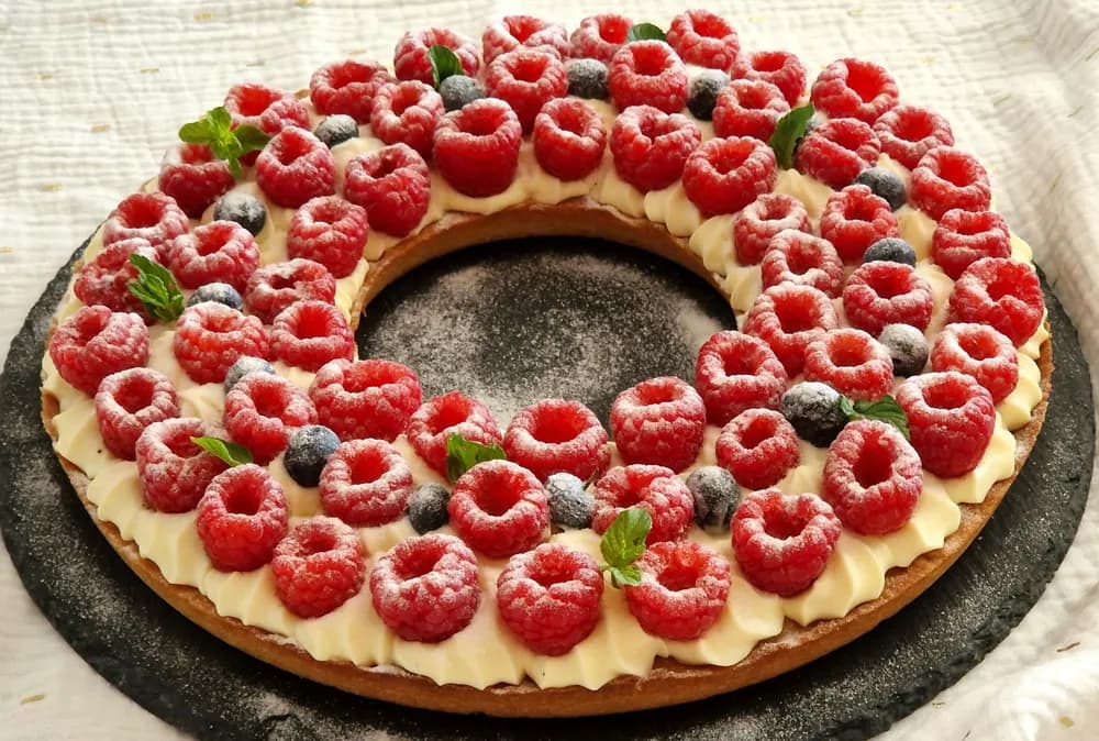 Image principale Couronne à la Framboise et Crème Danette
