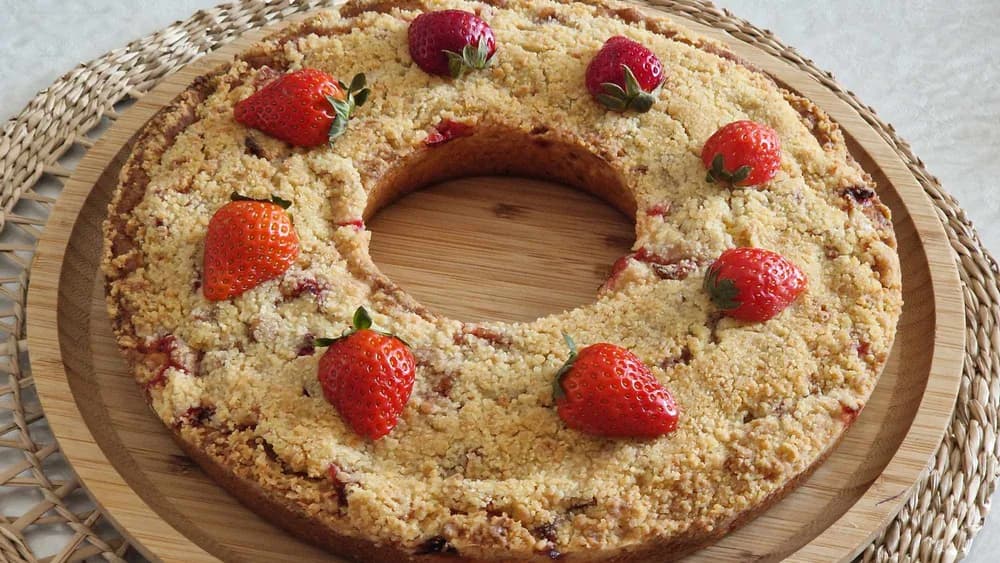 Image principale Couronne Crumble aux Fraises
