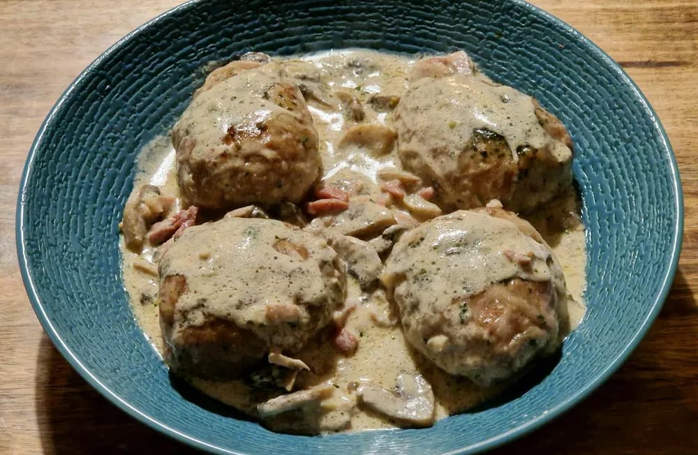 Image principale Crépinettes à la Crème et aux Champignons