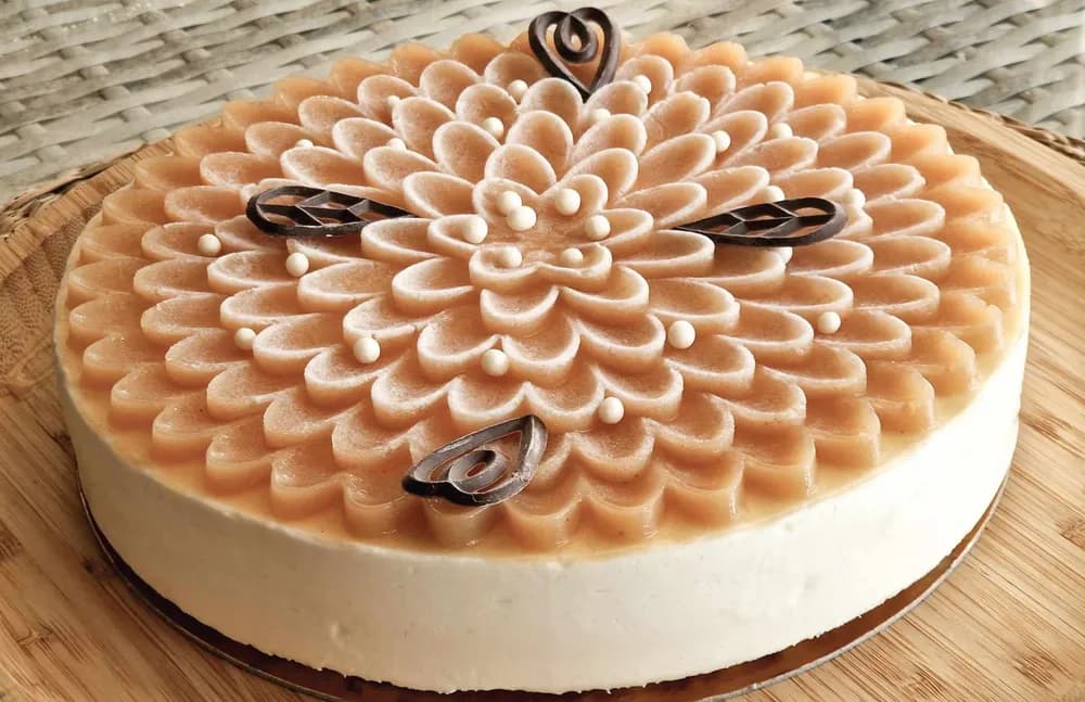 Image principale Entremet Pêche Blanche Nougat