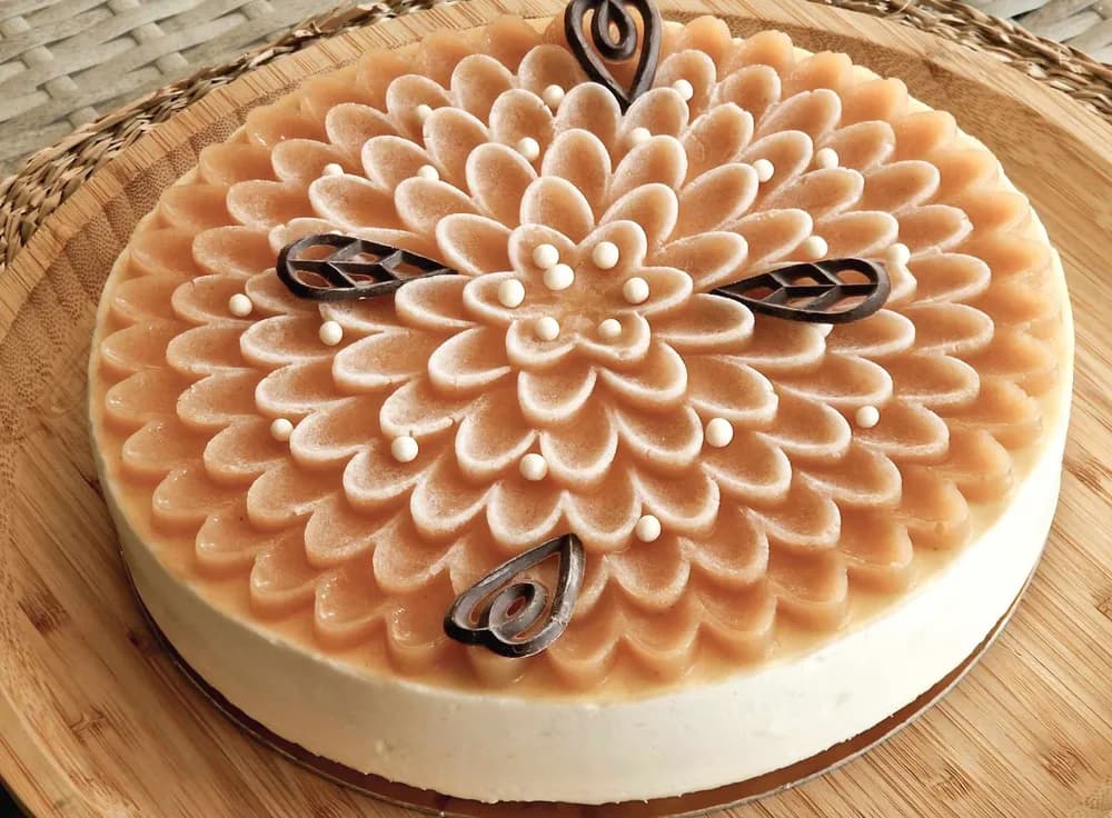 Image Entremet Pêche Blanche Nougat 67