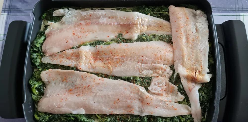 Image Filets de Colin sur Lit d’Epinards à la Crème 10
