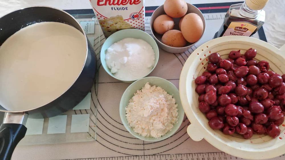 Image Flan Sans Pâte à la Cerise 2