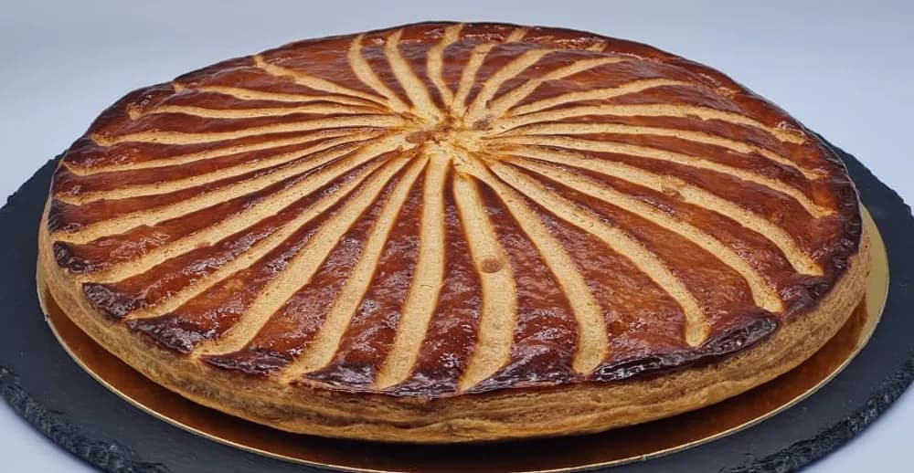 Image Galette Crème Amandes Pommes Caramélisées