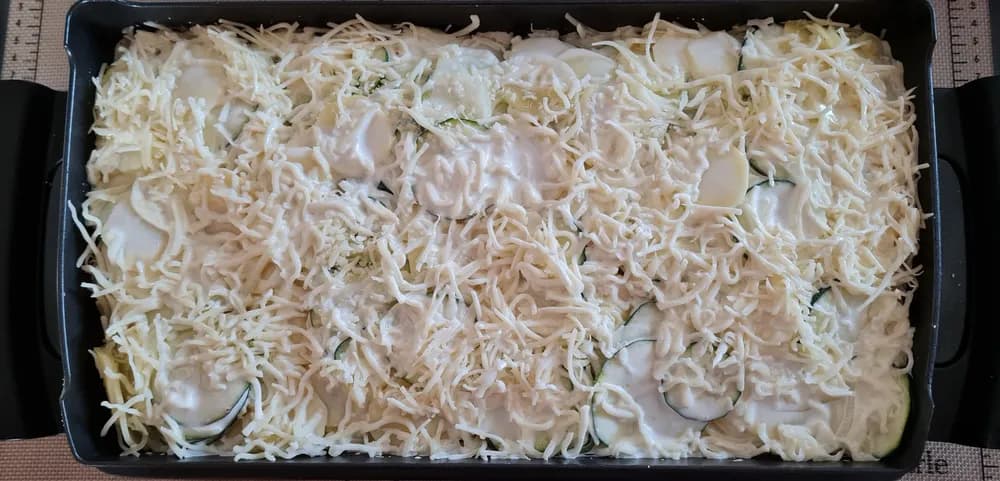Image Gratin de Courgettes Pommes de Terre Mozzarella 16