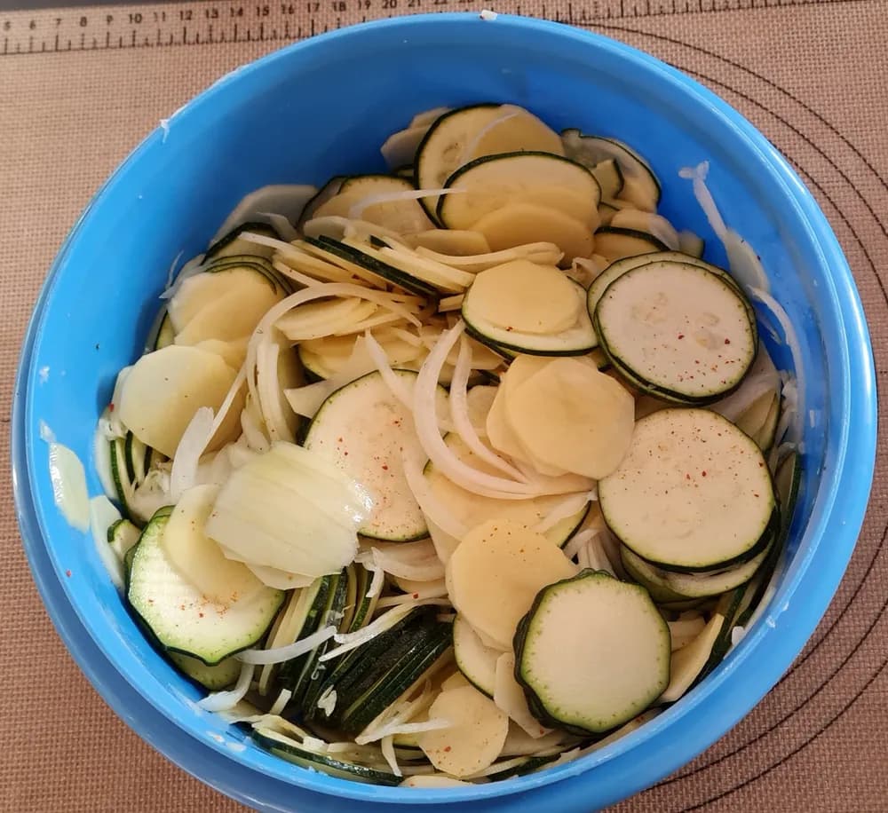 Image Gratin de Courgettes Pommes de Terre Mozzarella 8