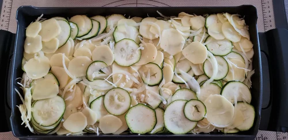 Image Gratin de Courgettes Pommes de Terre Mozzarella 13