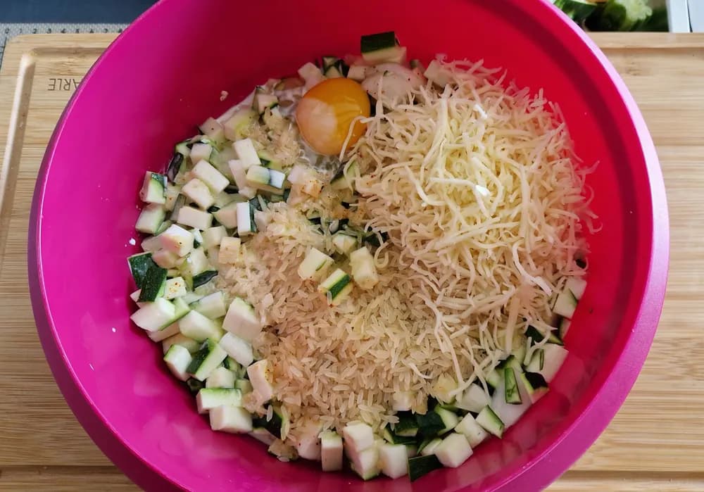 Image Gratin de Courgettes Riz Mozzarella 8