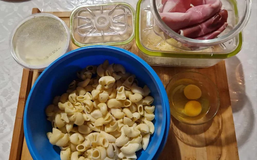 Image Gratin de Pâtes Jambon Fromage 3
