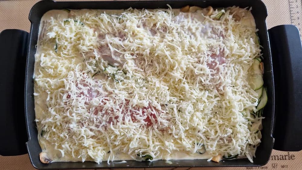Image Gratin Filet de Merlan Champignons Courgettes 18