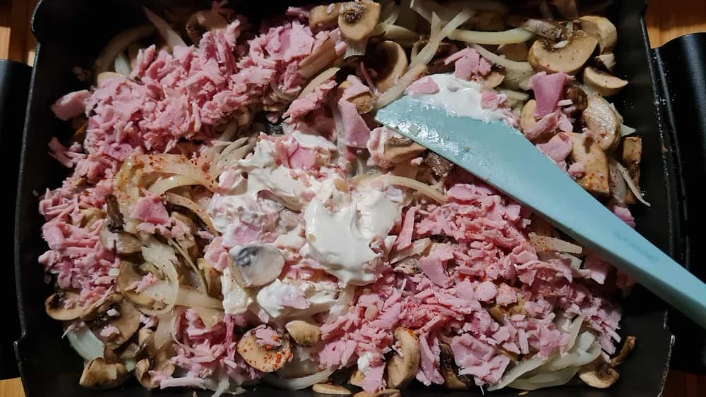 Image Gratin Jambon Champignons 11