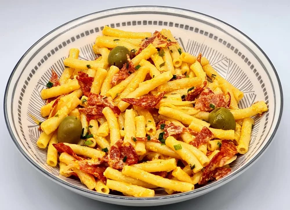 Image principale Macaronis au Chorizo et Parmesan