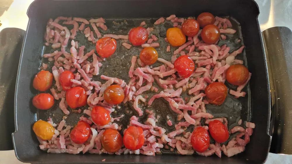 Image Macaronis Lardons Tomates Cerises 5
