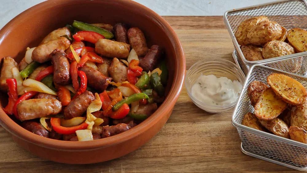 Image principale Méli Melo de Merguez Saucisses et Poivrons