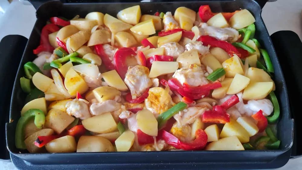 Image Mijoté de Poulet Poivrons Pommes de Terre 16