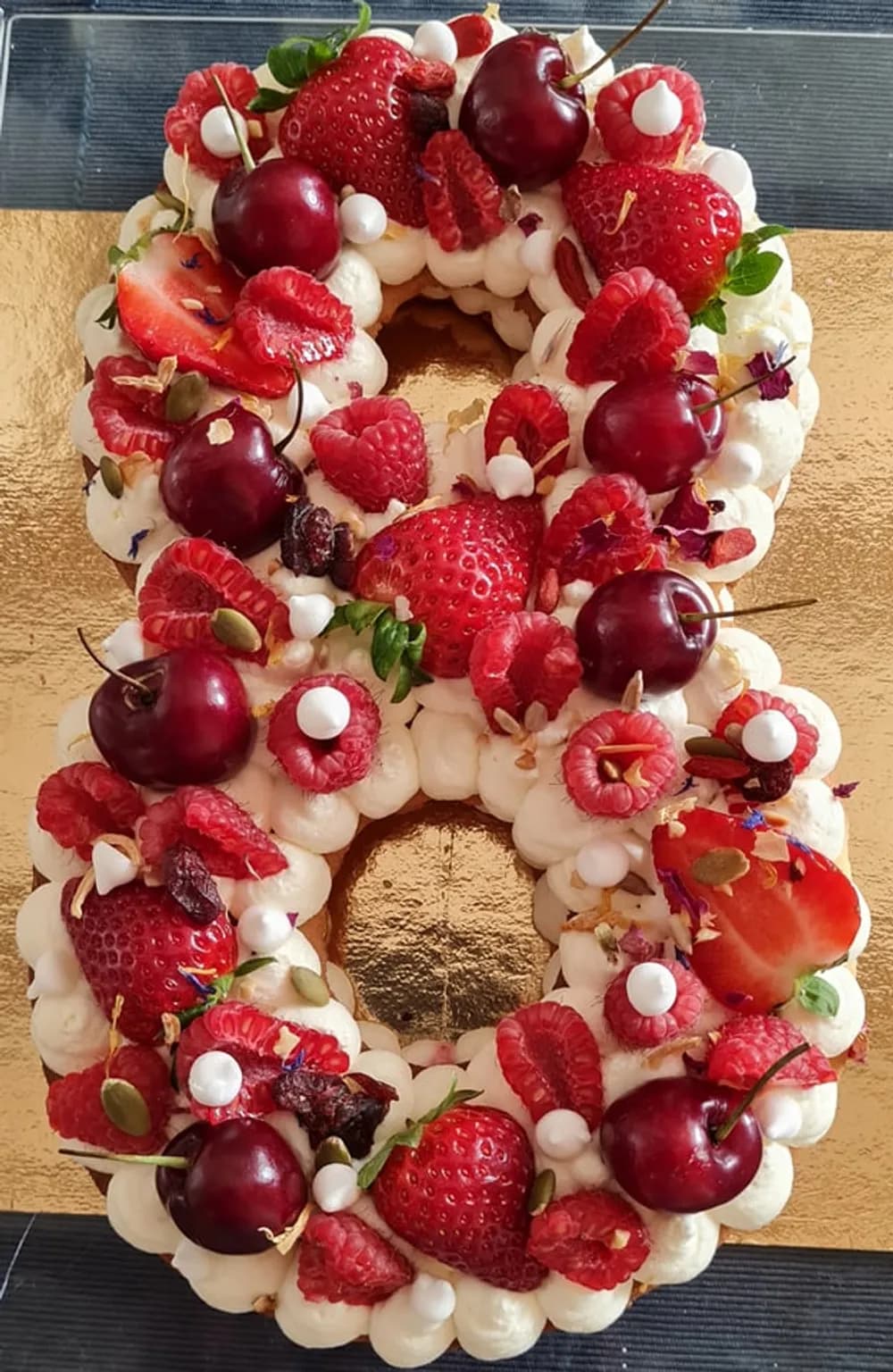 Image Number Cake aux Fruits et au Chocolat 45.2