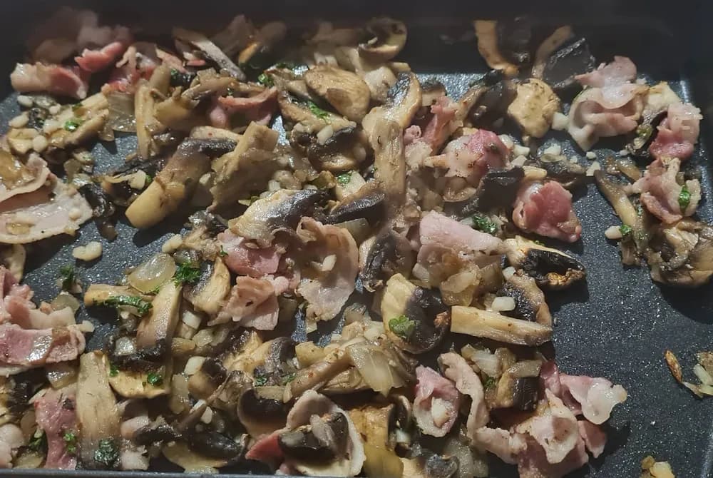 Image Omelette Farcie aux Champignons et Lardons 6