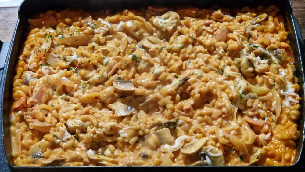 Image principale One Pot Pasta Jambon Champignons