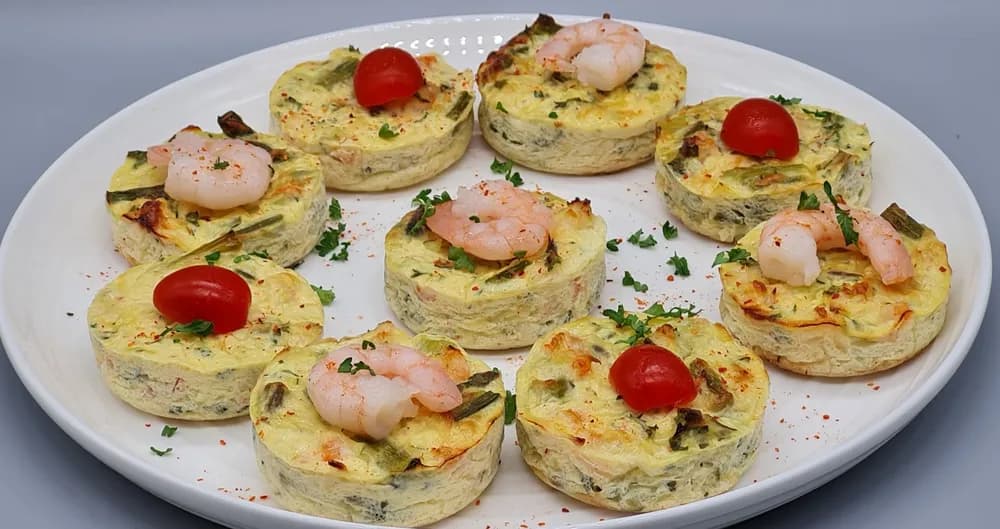 Image principale Palets Soufflés aux Crevettes et Asperges Vertes