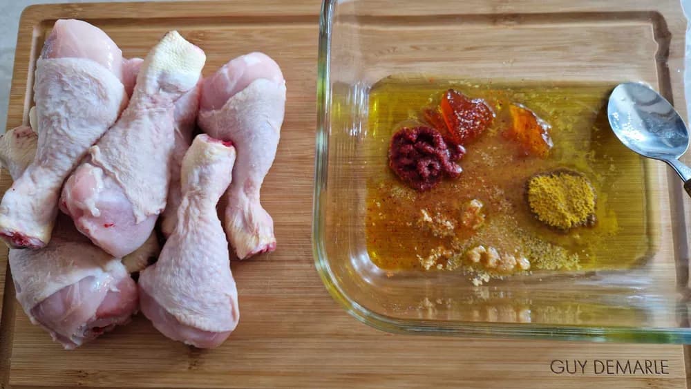 Image Pilons de Poulet et Pommes de Terre Marinées 3