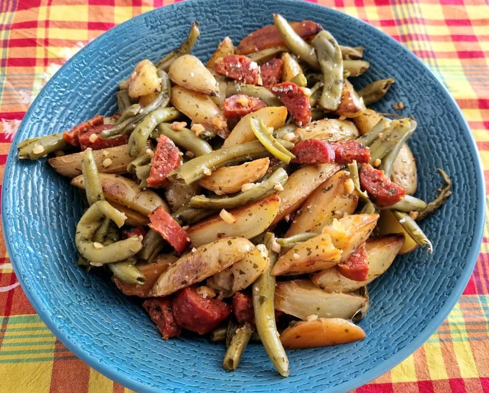 Image principale Poêlée de Pommes de Terre Chorizo Haricots Verts