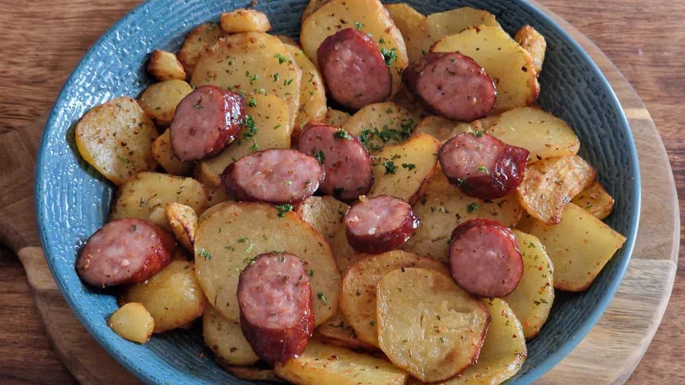Image principale Poêlée de Pommes de Terre Saucisses Fumées