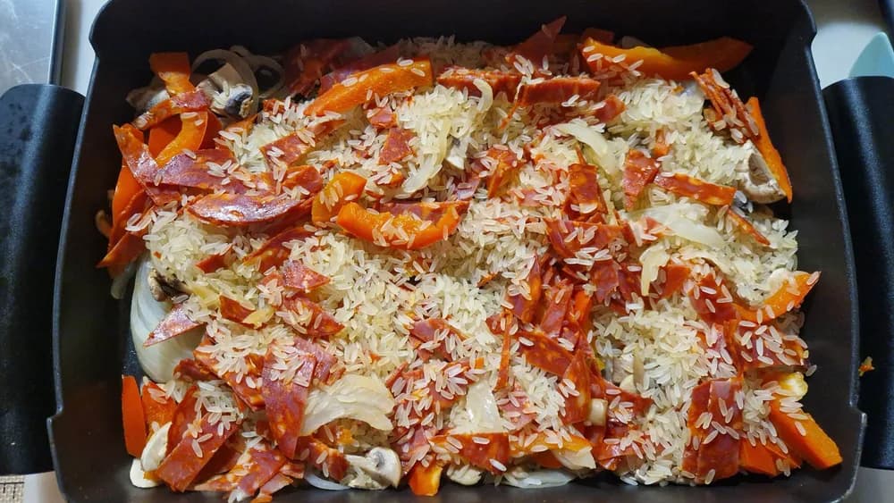 Image Poêlée de Riz Chorizo Champignons 11