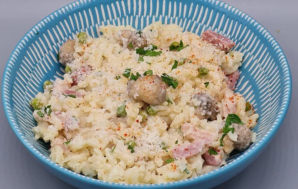 Image Risotto Champignons Lardons
