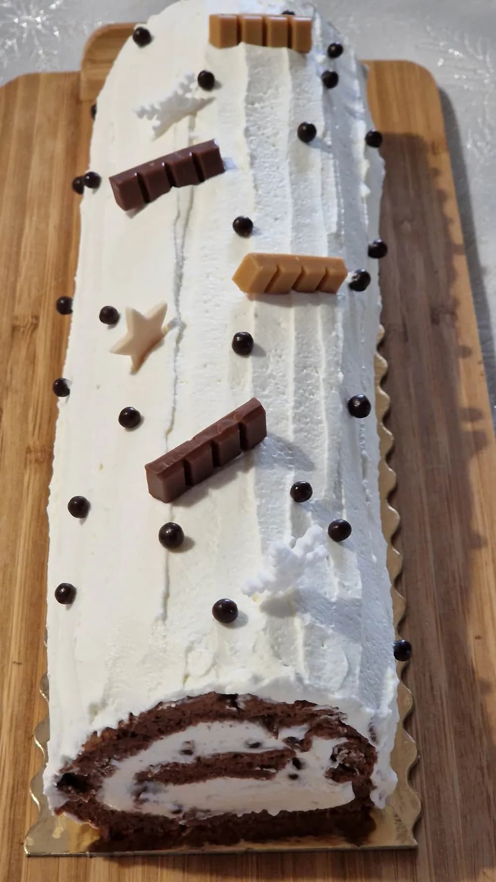 Image Roulé Stracciatella Façon Bûche 41