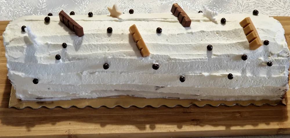 Image principale Roulé Stracciatella Façon Bûche
