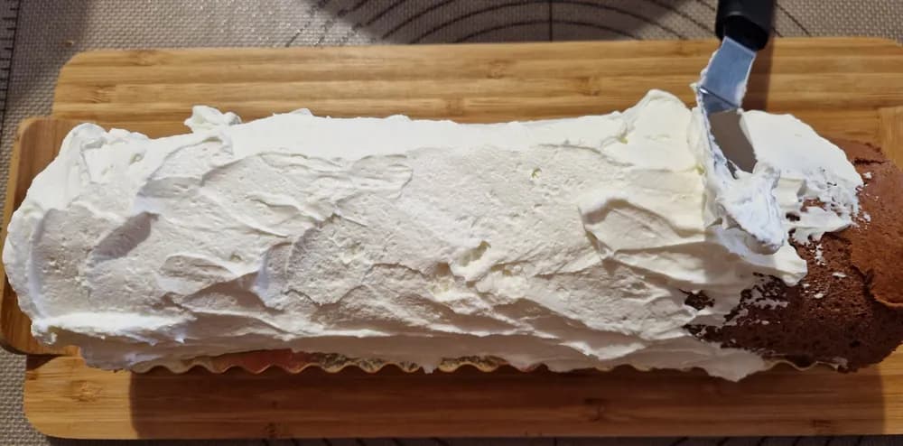 Image Roulé Stracciatella Façon Bûche 38
