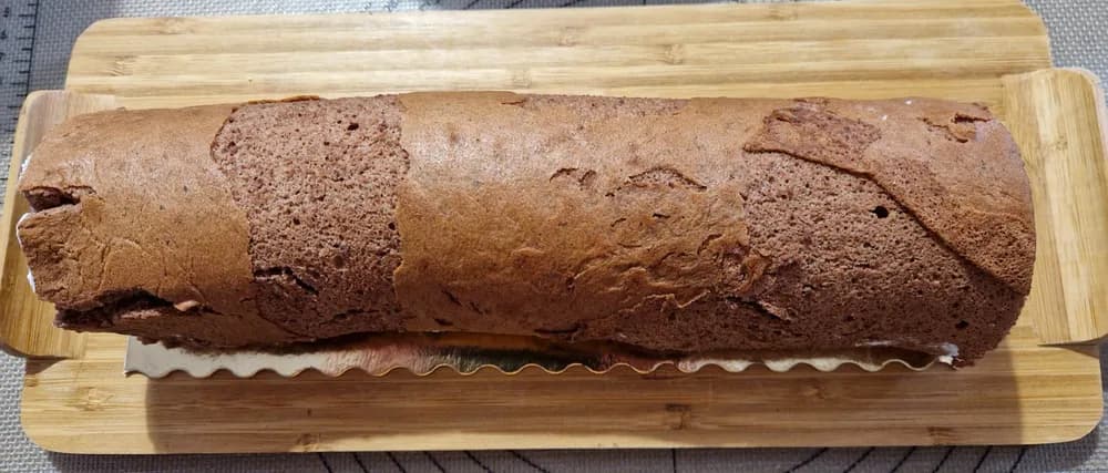 Image Roulé Stracciatella Façon Bûche 36