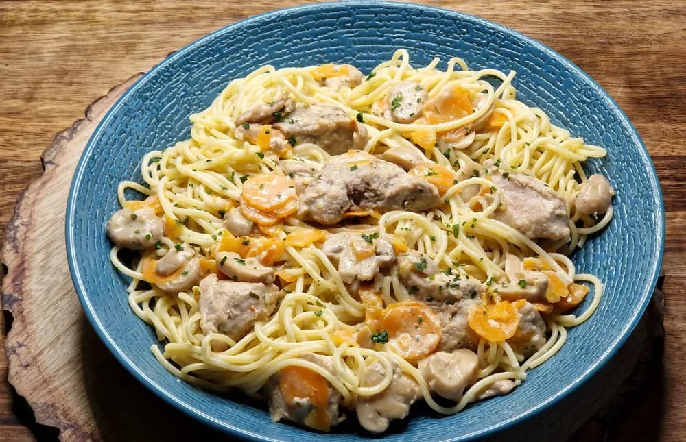 Image principale Sauté de Porc à la Crème et aux Spaghettis