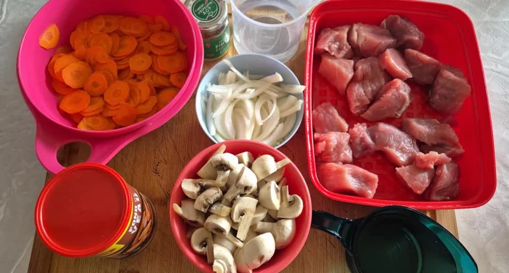 Image Sauté de Porc Carottes Champignons 6