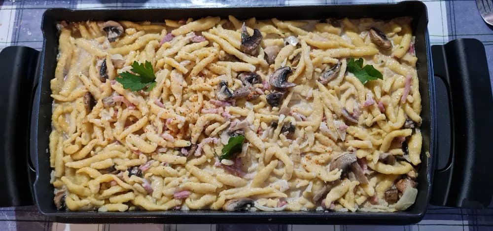 Image Spaetzles Champignons Lardons 19