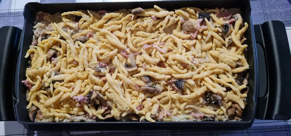 Image Spaetzles Champignons Lardons 15