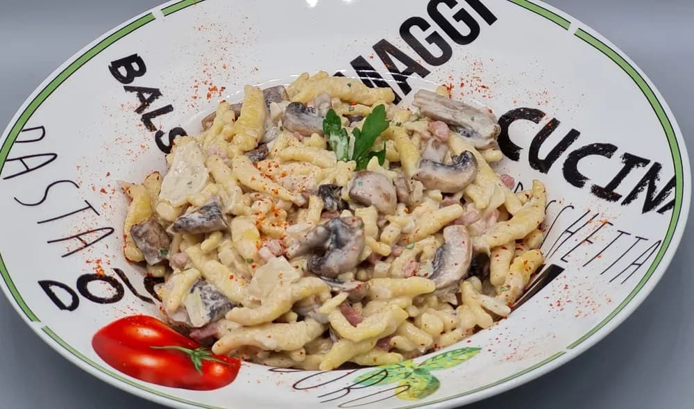 Image Spaetzles Champignons Lardons