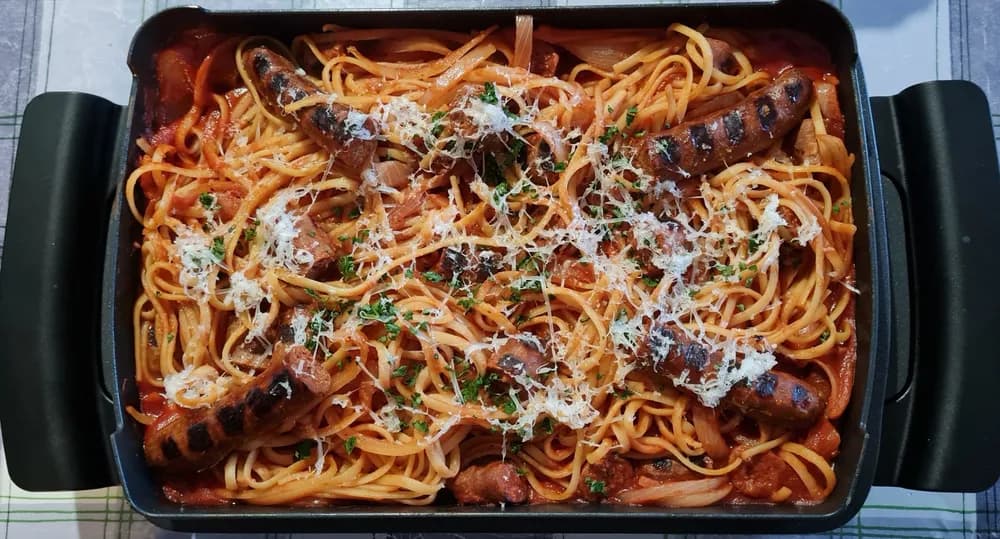 Image Spaghettis Merguez Sauce Tomate 26