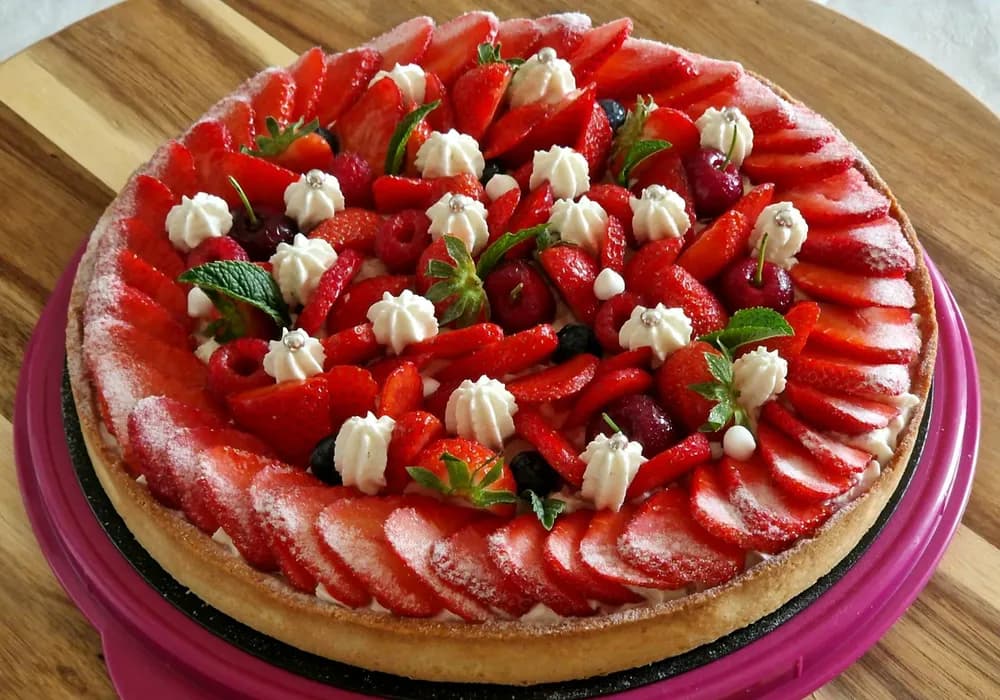Image principale Tarte aux Fraises Confiture et Chantilly