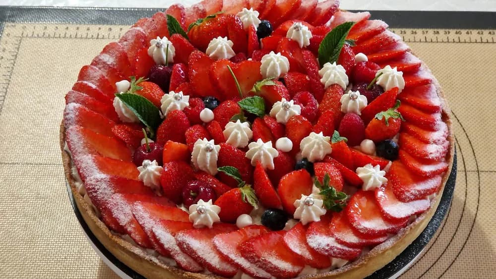 Image Tarte aux Fraises Confiture et Chantilly 54