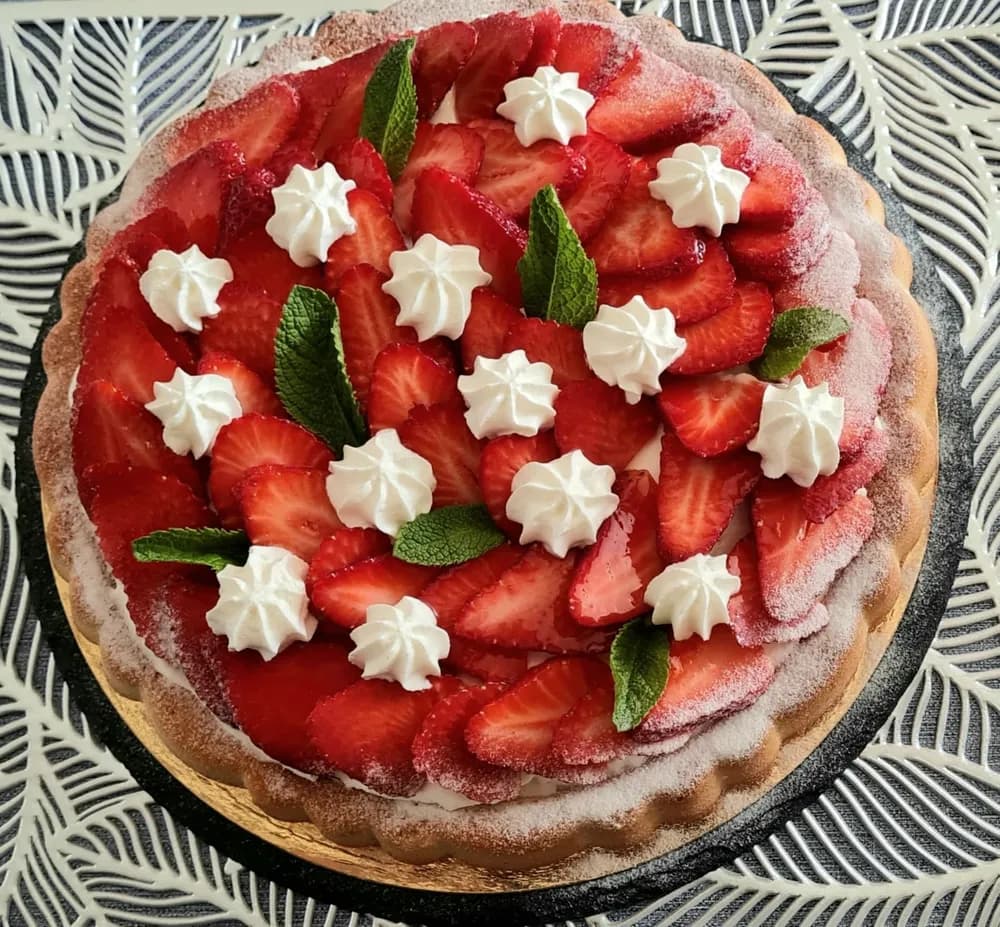 Image Tarte aux Fraises sur Biscuit Madeleine 33