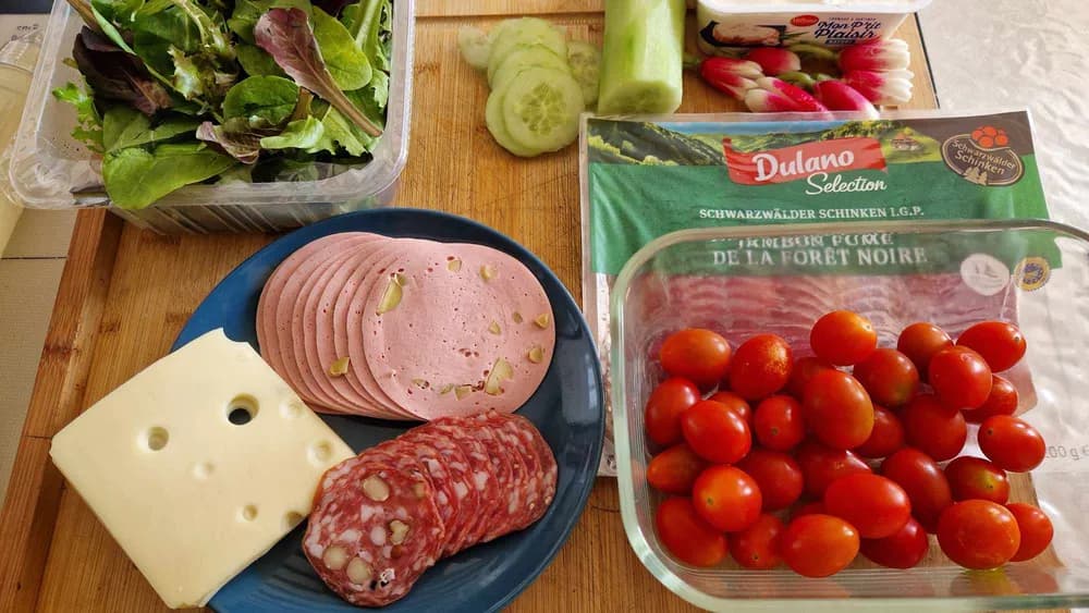 Image Tarte Estivale Crudités Charcuterie 20